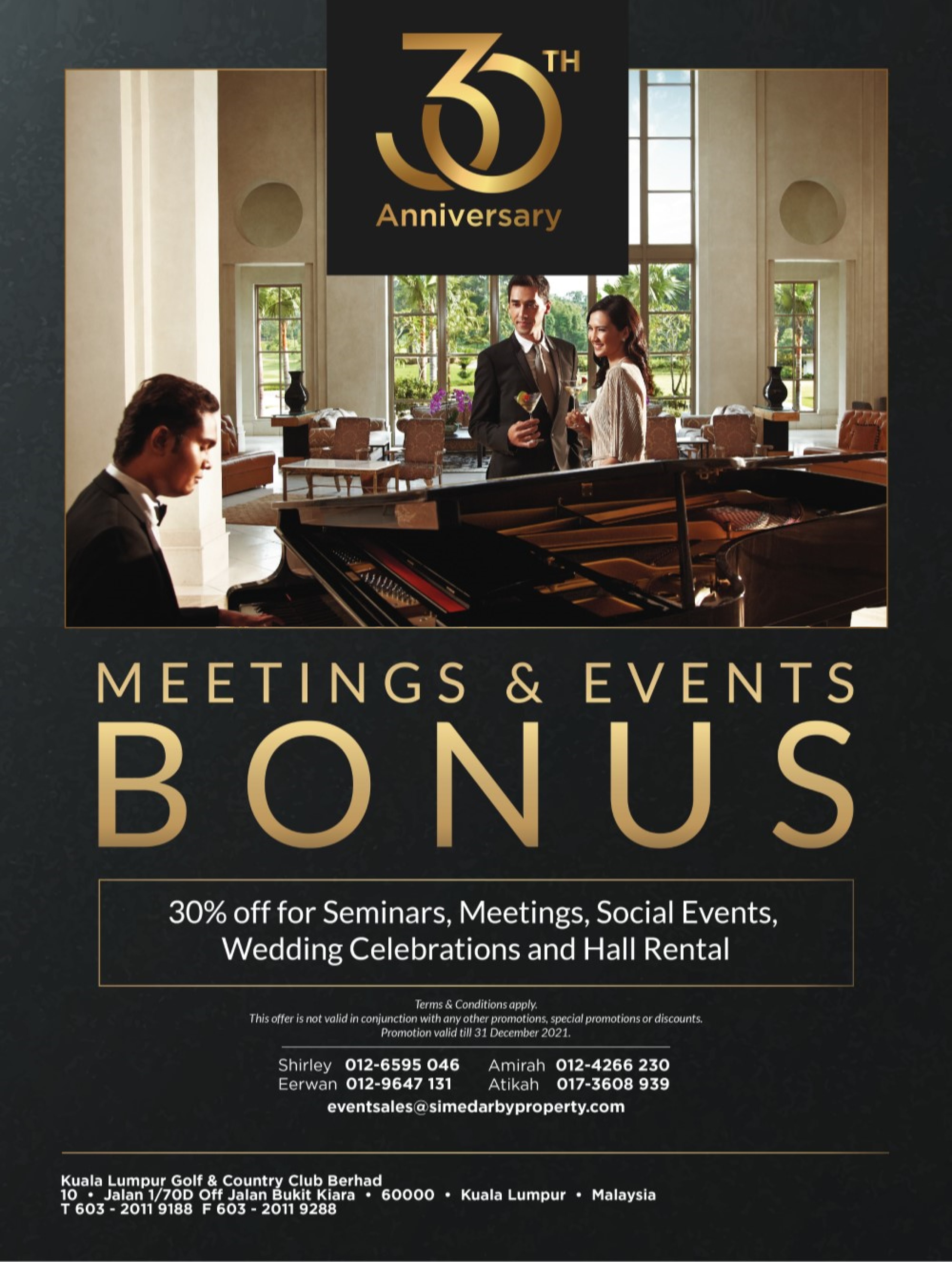 Meetings & Events Bonus